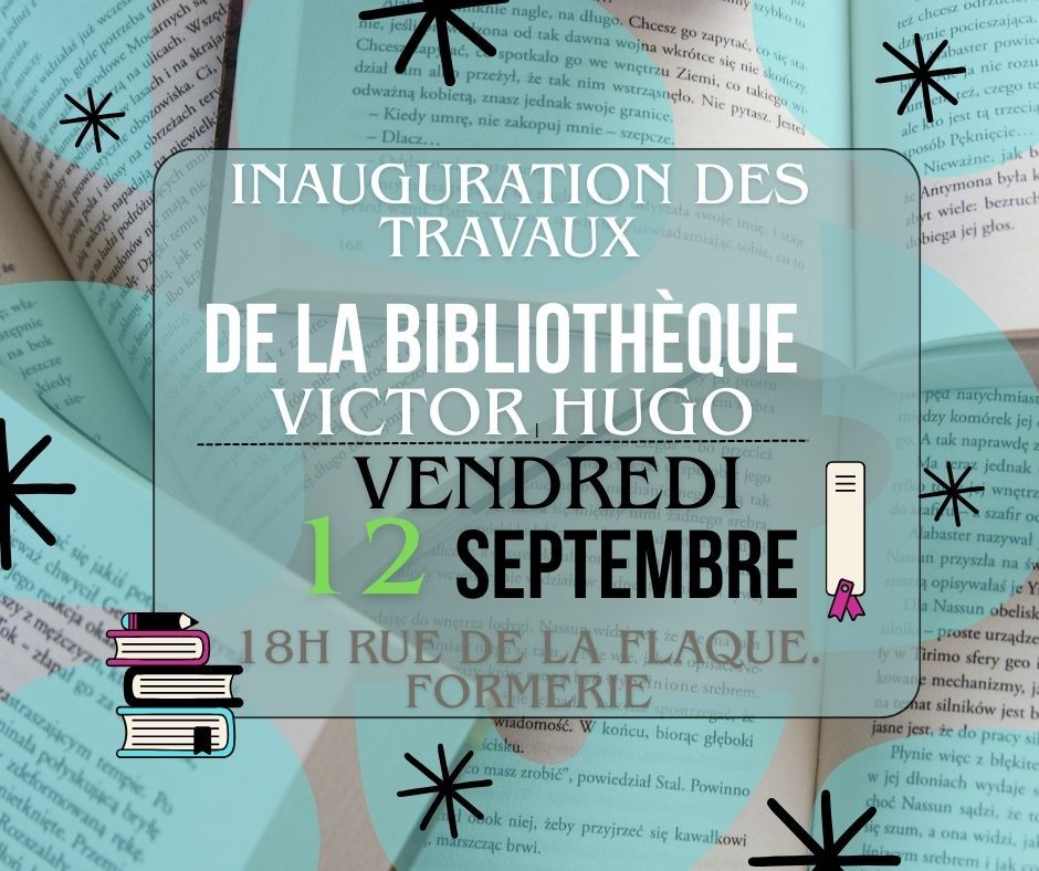 UTF 8QBleu et Noir Illustratif Ludique Ouverture UTF 8Q BibliothC3A8que Publication Facebook 1